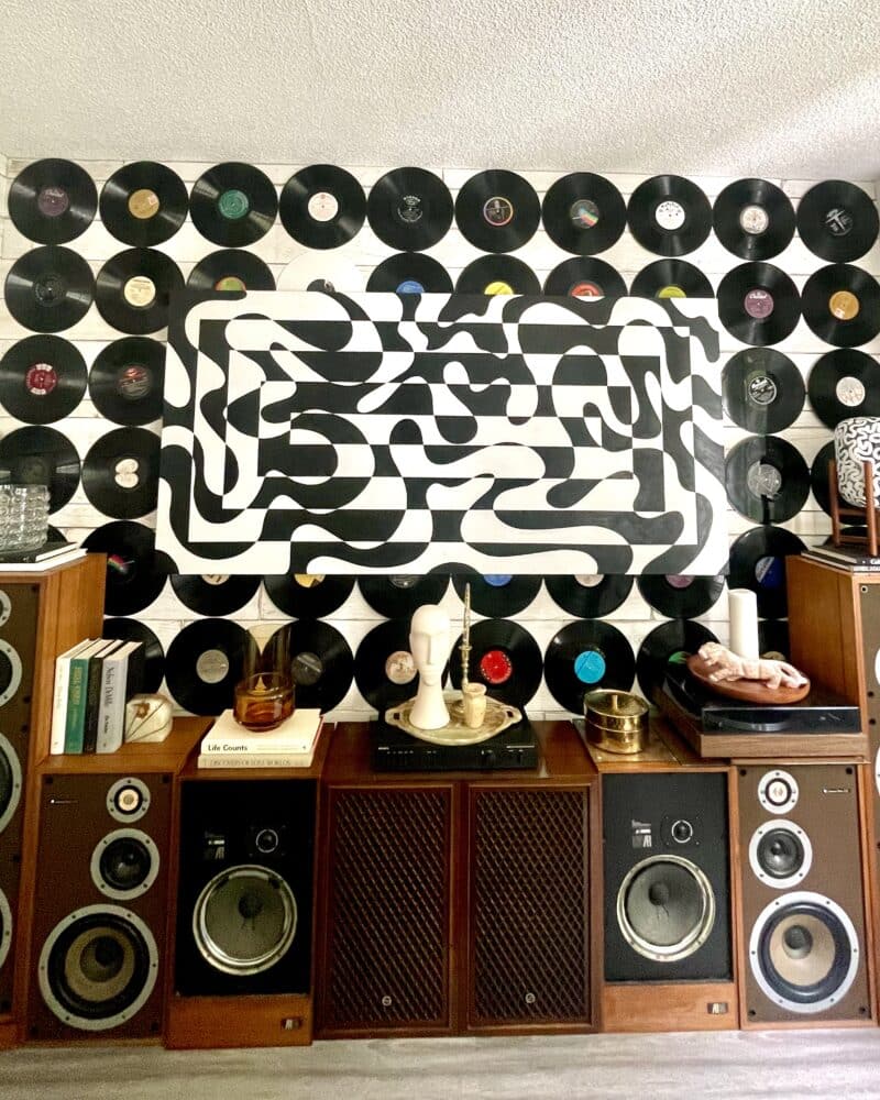 BIG SQUIG Painting 36"x 72" ratchet gold art & design