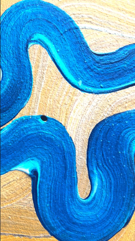 ratchet gold community door mural paint blue pepper ring