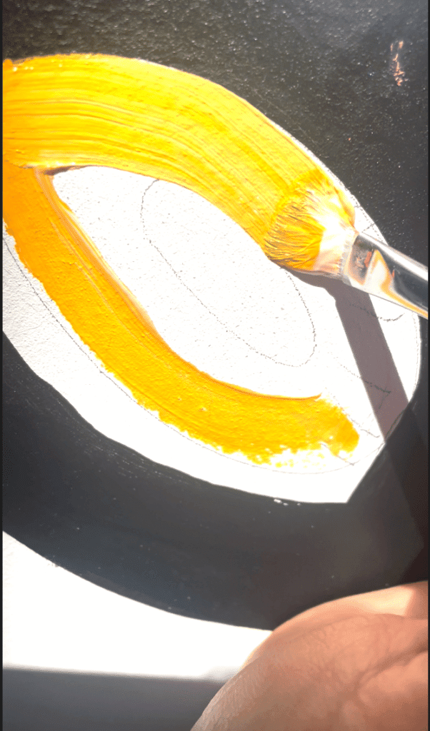 ratchet gold door mural painting gold pineapple