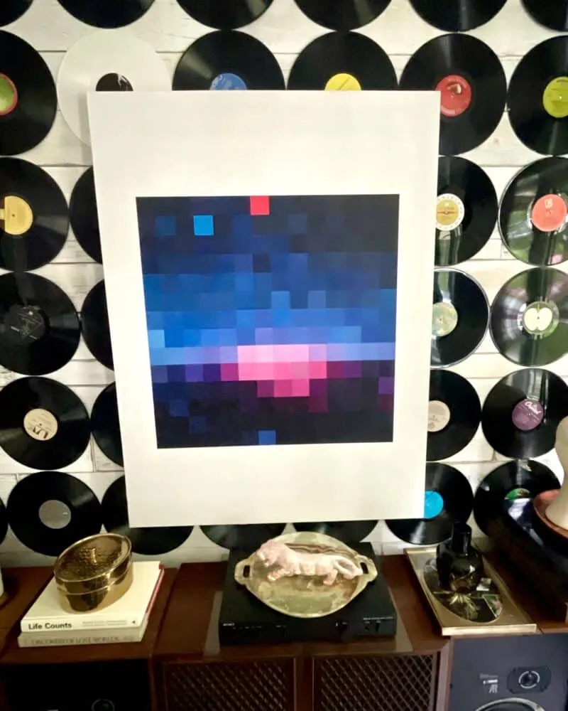 BOUNCE Painting 24"x 36" ratchet gold art & design