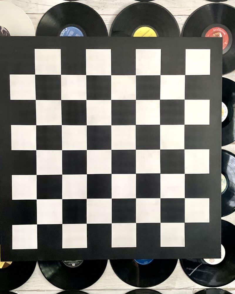 CHEEKY CHECKERS Painting ratchet gold art & design